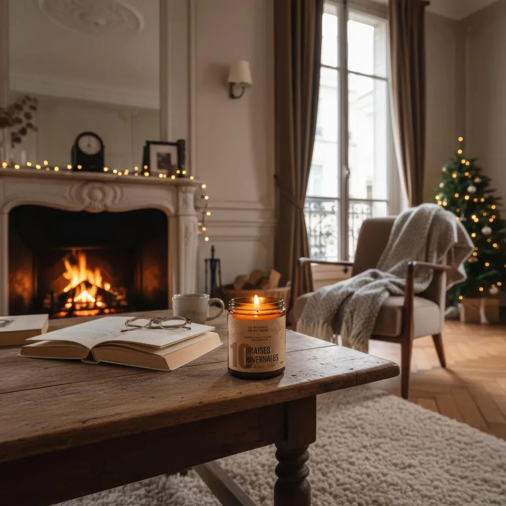 Bougie parfumée feu de bois Cèdre No. 10 BRAISES HIVERNALES - La Bougie Herbivore BOUGIE_25H/90G-N10 19.99 EUR Bougies La Bougie Herbivore