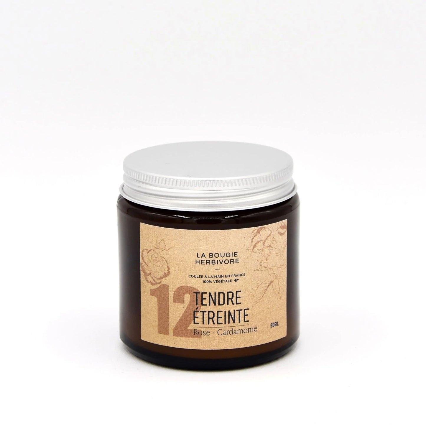 Bougie parfumée cardamome rose No.12 TENDRE ETREINTE 90g