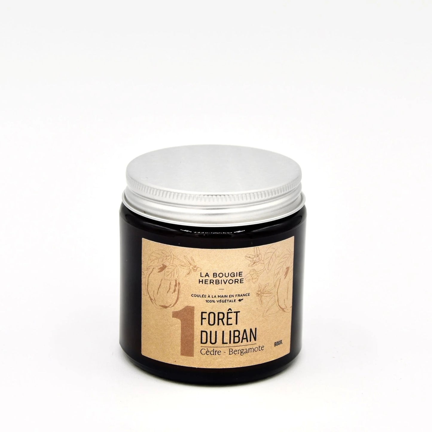 Bougie parfumée cèdre Bergamote No. 1 FORET DU LIBAN 90g