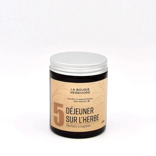 Bougie parfumée herbes coupées No.5 DEJEUNER SUR L'HERBE 140g