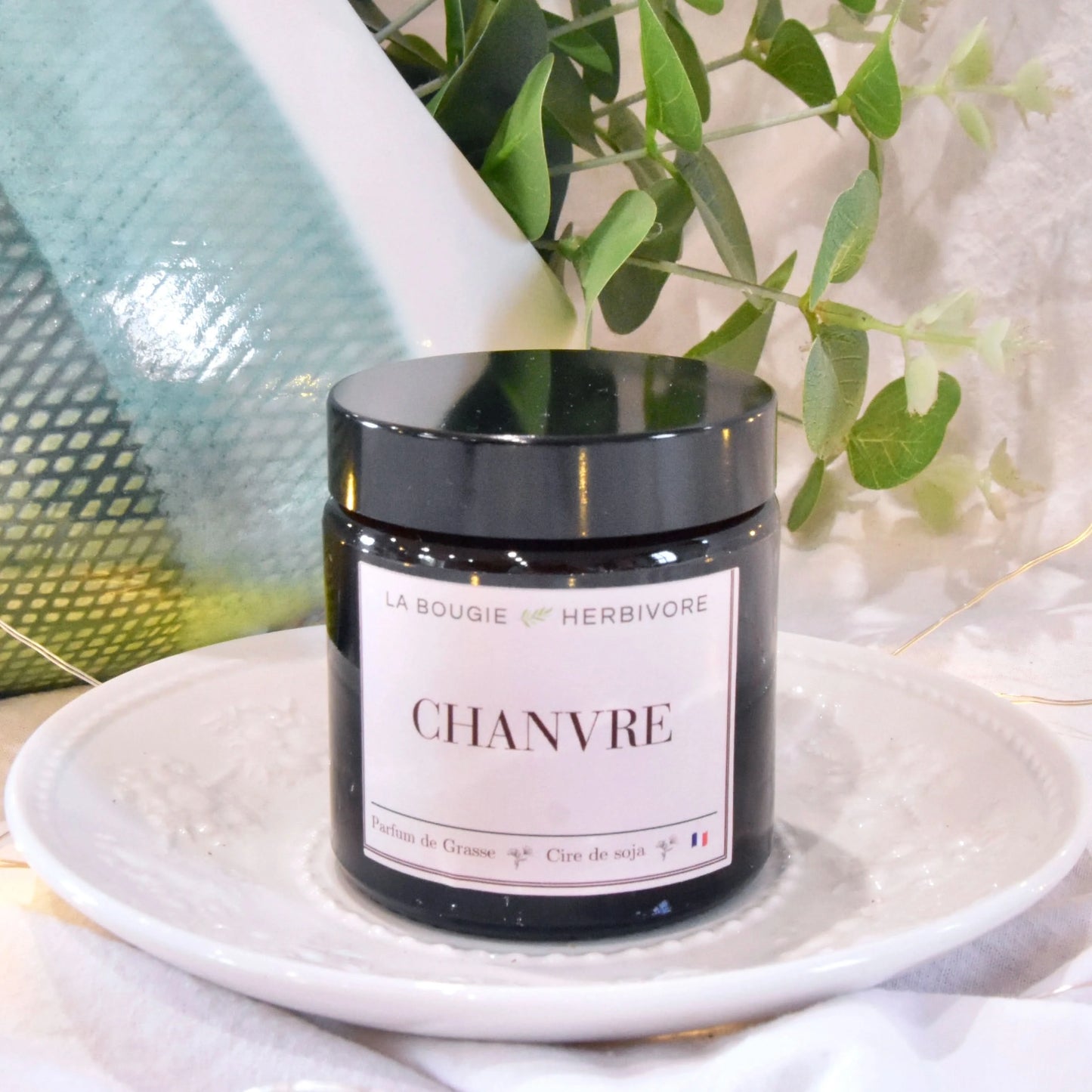 Bougie parfumée Chanvre à la cire végétale de soja France 90g