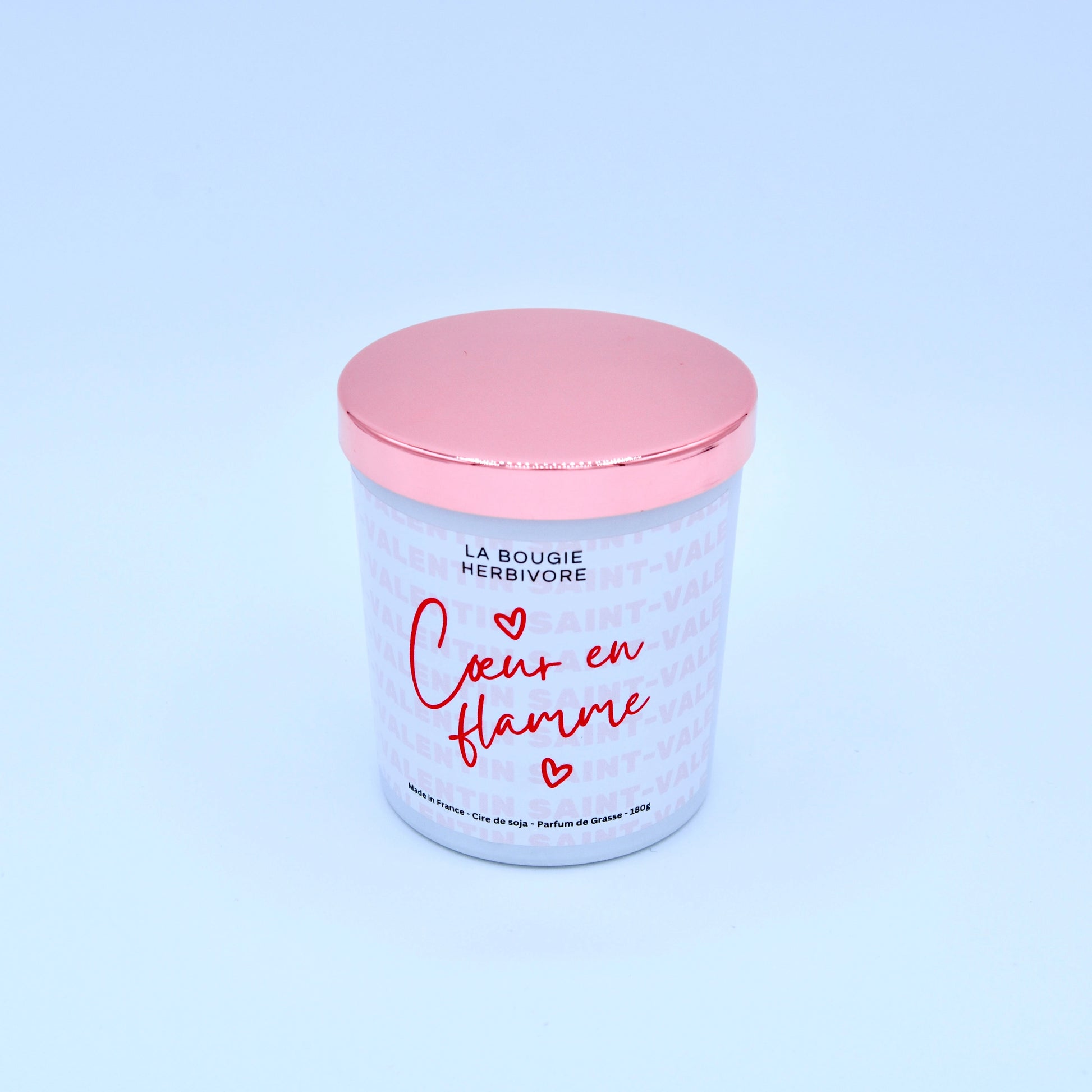 Bougie parfumée Saint-Valentin "Cœur en Flamme" 200ml La Bougie Herbivore Bougies