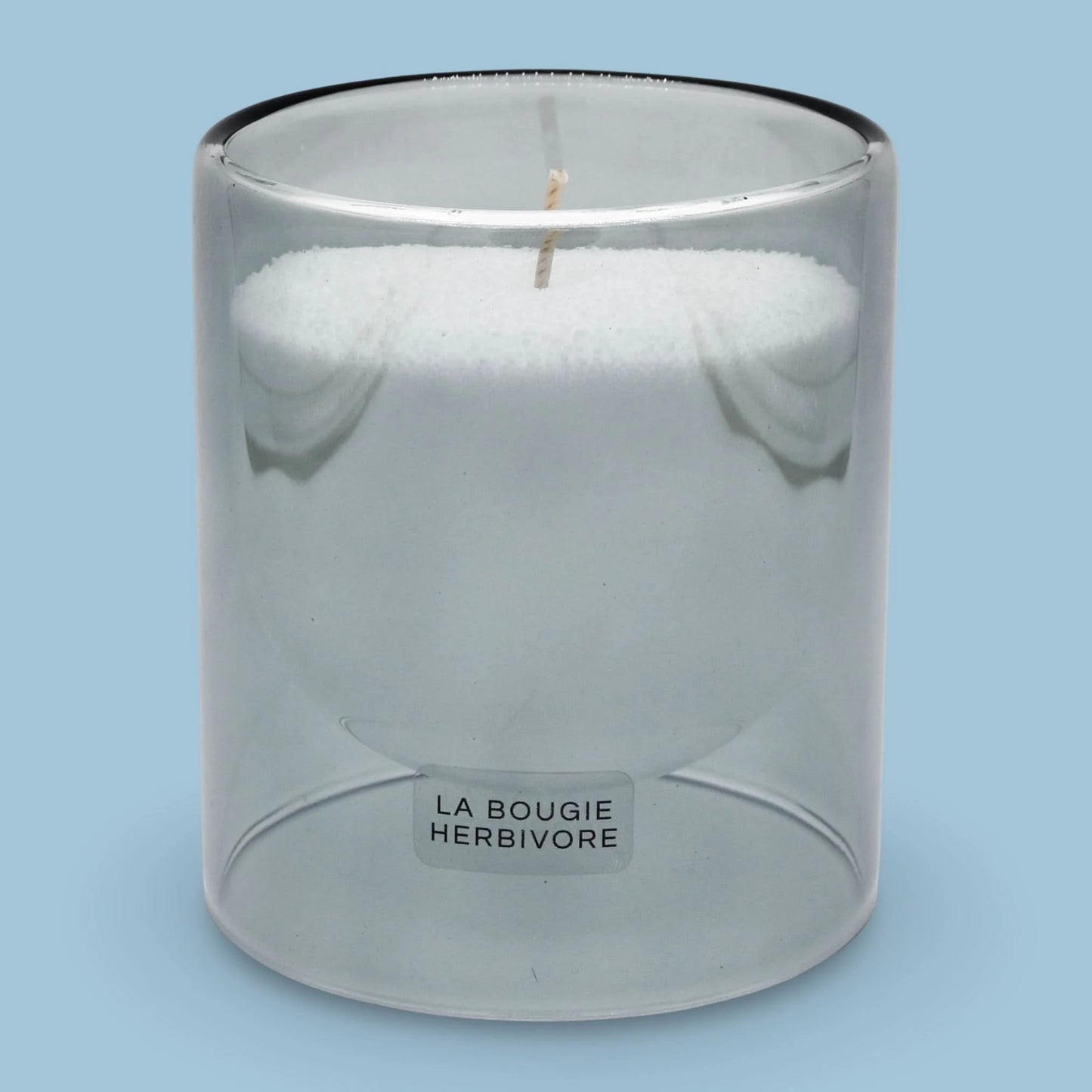 Pack Contenant à Bougie Goutte d'Eau "Gris" + Recharge Bougie en Perles de Cire Végétale - 400g avec 40 Mèches La Bougie Herbivore Bougies