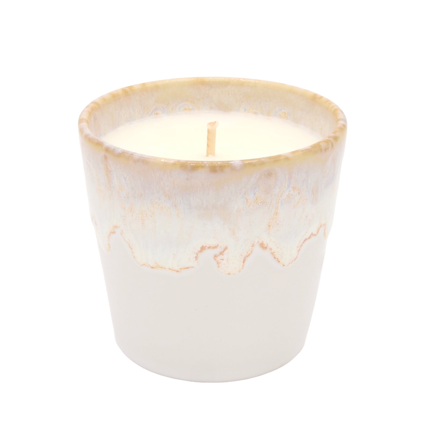 Bougie Parfumée Lys blanc - Pot en Grès Blanc La Bougie Herbivore Bougies