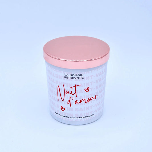 Bougie parfumée Saint-Valentin "Nuit d'Amour" 200ml La Bougie Herbivore Bougies