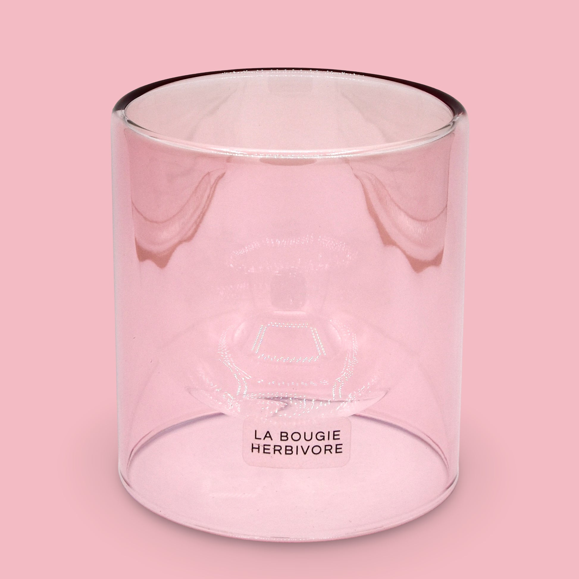 Goutte d'Eau "Rose" – Contenant à Bougie Élégant et Raffiné La Bougie Herbivore Bougies