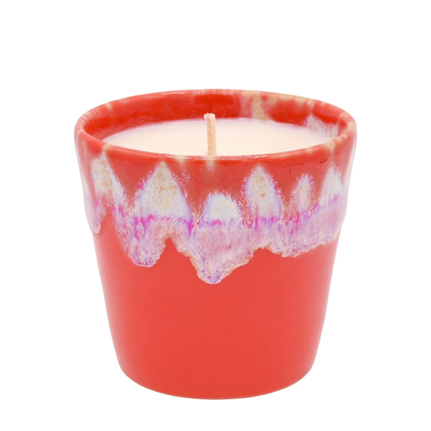 Bougie Parfumée Tomate basilic - Pot en Grès Rouge La Bougie Herbivore Bougies