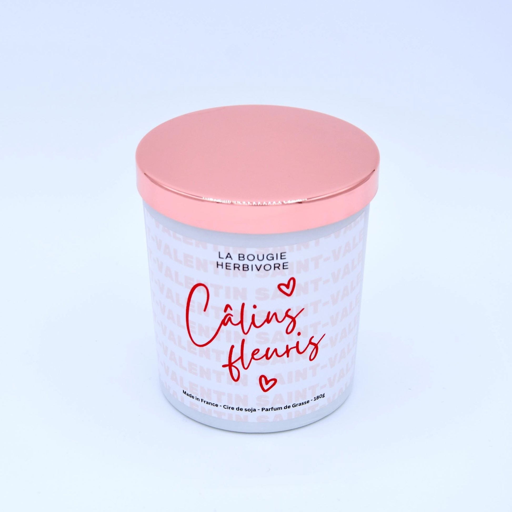 Bougie parfumée Saint-Valentin "Calins Fleuris" 200ml La Bougie Herbivore Bougies