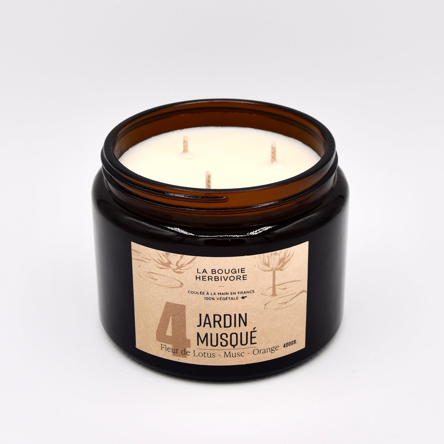 Bougies Parfumées Signature 400g – Choisissez parmi 12 parfums d’exception | La Bougie Herbivore - La Bougie Herbivore BOUGIE-400G-N01 45.00 EUR