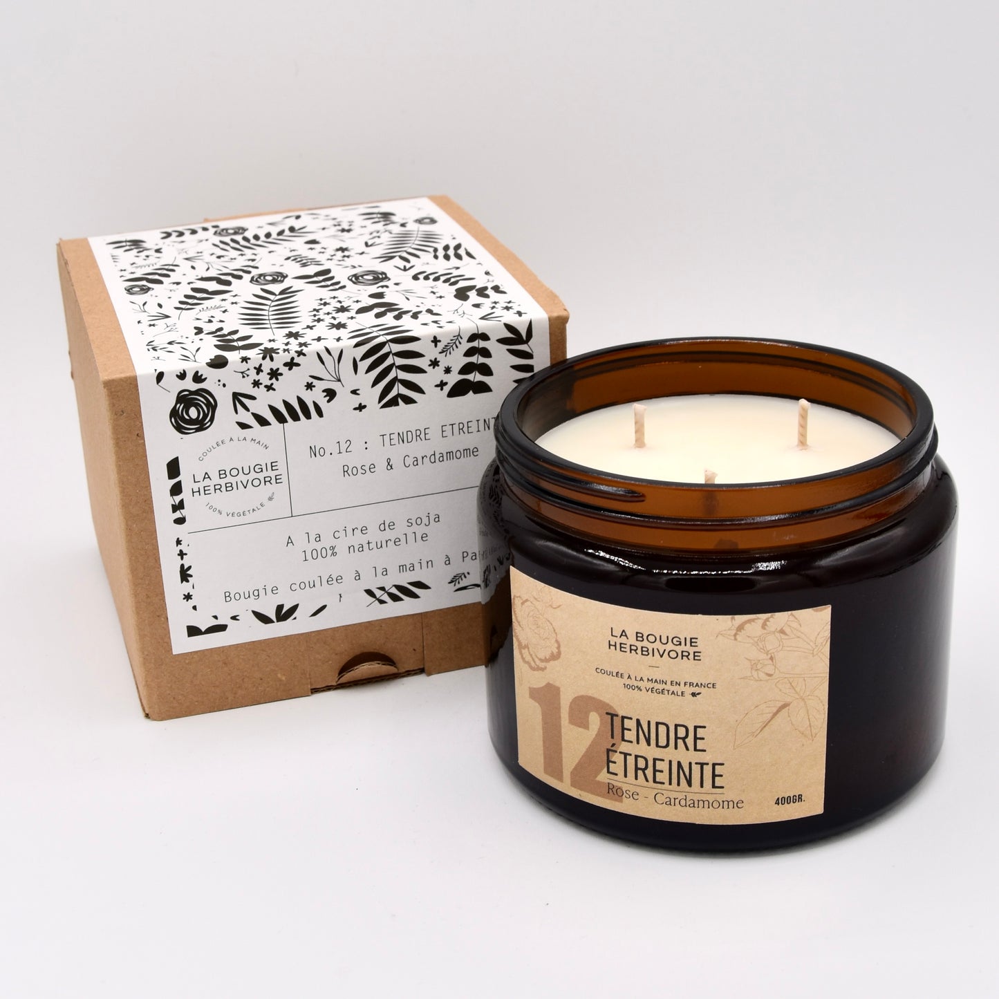 Bougies Parfumées Signature 400g – Choisissez parmi 12 parfums d’exception | La Bougie Herbivore - La Bougie Herbivore BOUGIE-400G-N01 45.00 EUR