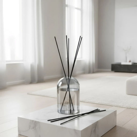 Diffuseur en Verre gris de 200ml – Ambiance Élégante et Parfumée pour votre Intérieur
