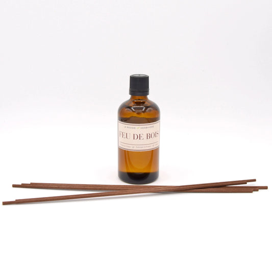 Diffuseur de Parfum avec tiges Feu de Bois 100 ml La Bougie Herbivore diffuseur