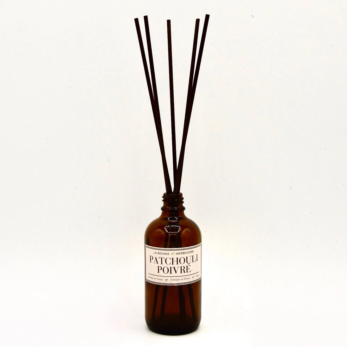 Diffuseur de Parfum avec tiges Patchouli poivré 100 ml La Bougie Herbivore diffuseur