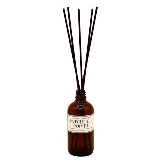 Diffuseur de Parfum avec tiges Patchouli poivré 100 ml La Bougie Herbivore diffuseur