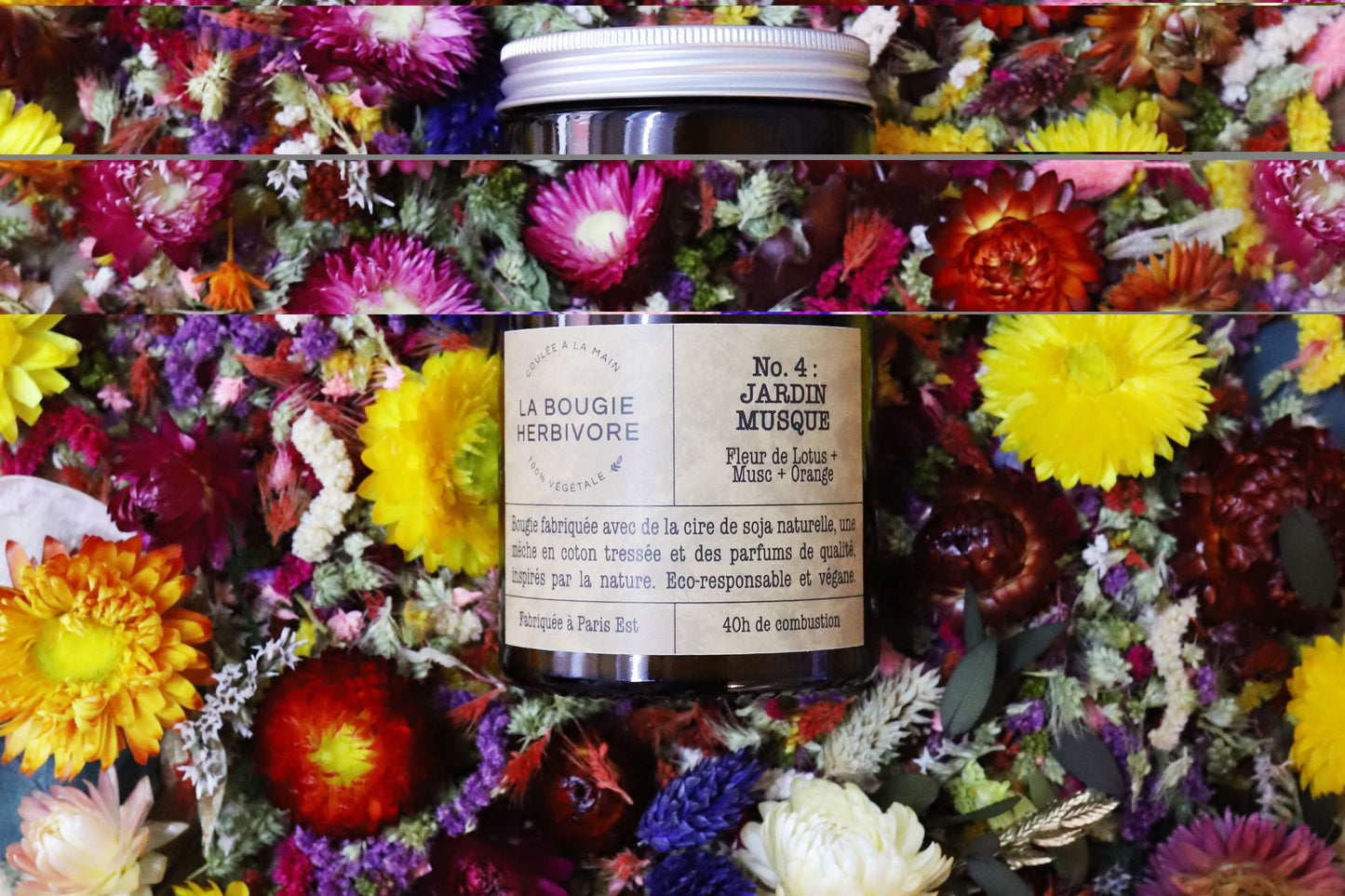 ✨ Créez Votre Univers Olfactif – Nos Bougies Signature en Marque Blanche - 140g - La Bougie Herbivore MB-BOUGIE-140G-AMBRE-N1 28.00 EUR