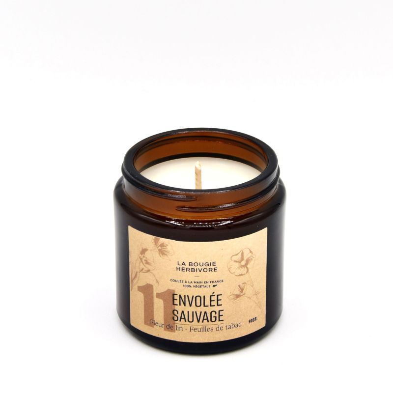 Bougie Parfumée Fleur de Lin et Tabac