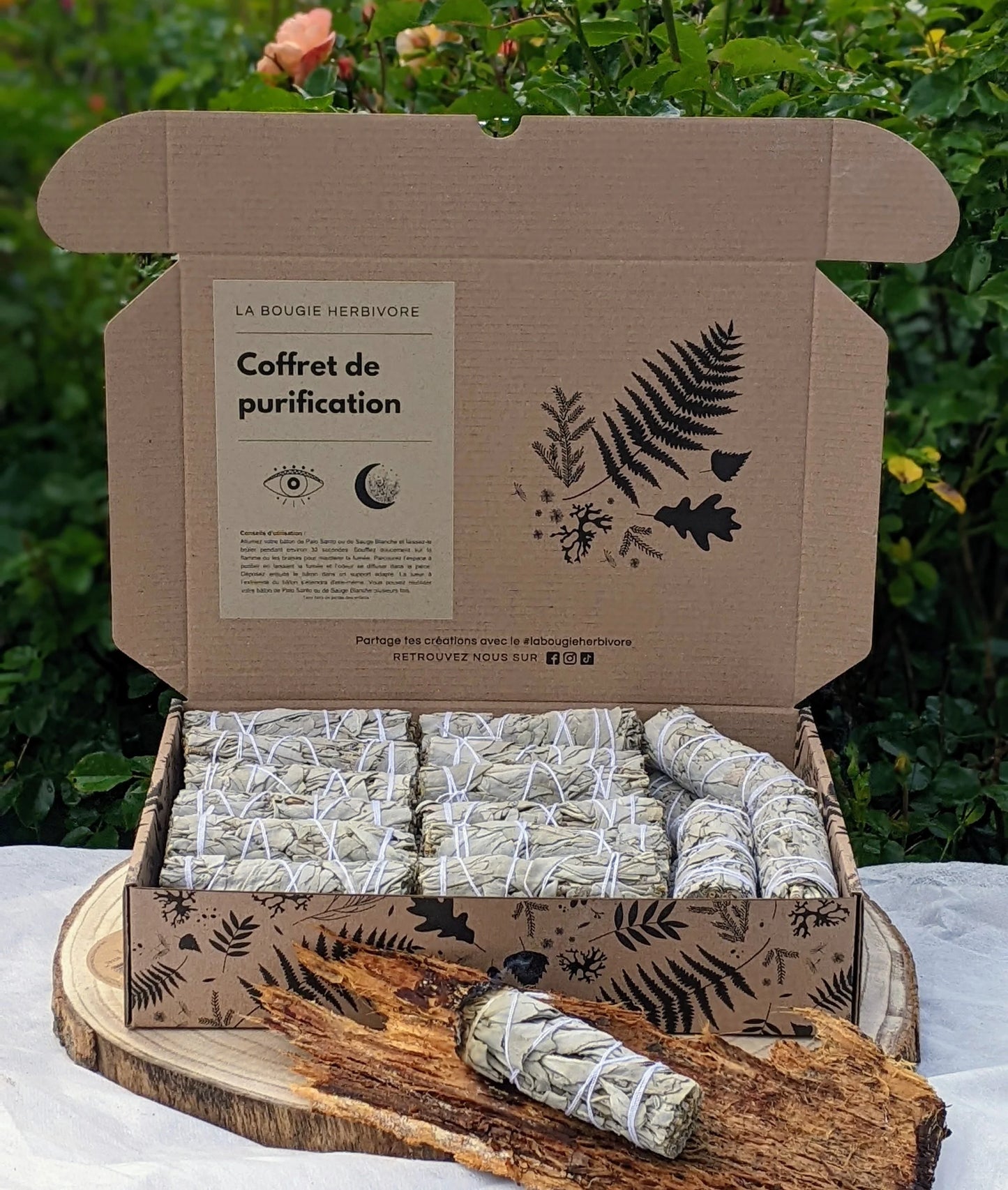 Coffret de 30 Sauges Blanches – Purification et Bien-être