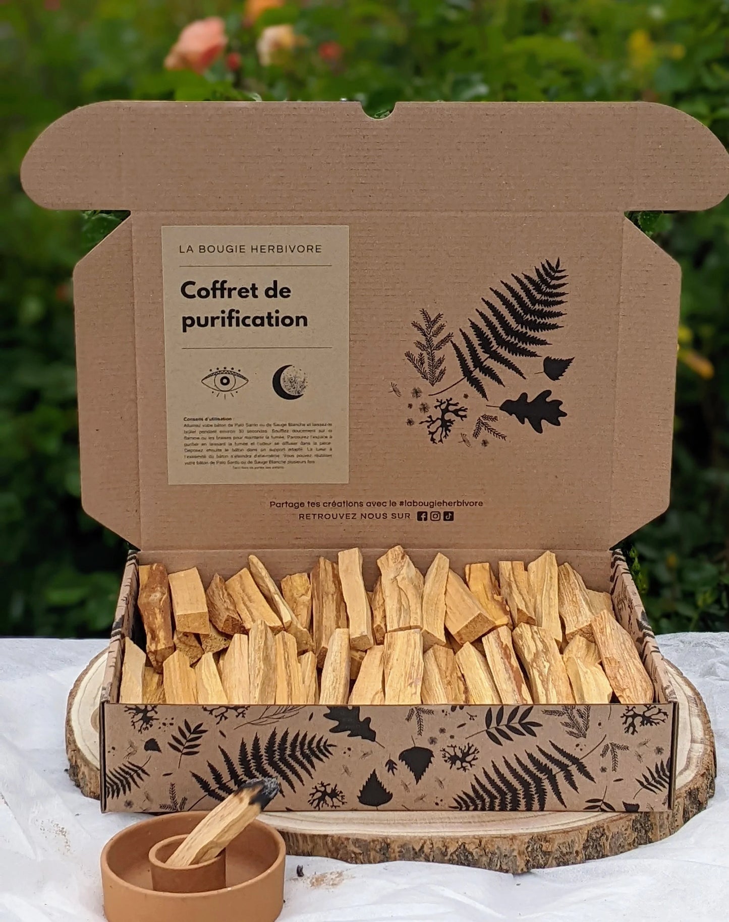 Palo Santo – 1kg (Environ 100 bâtonnets de 10 cm) – Purification Naturelle pour Espaces Professionnels - La Bougie Herbivore COFFRET_PS-1KG 119.99 EUR