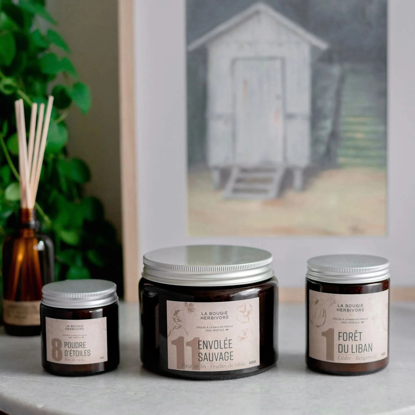 Collection Bougies Signatures Paris 3 formats - La Bougie Herbivore