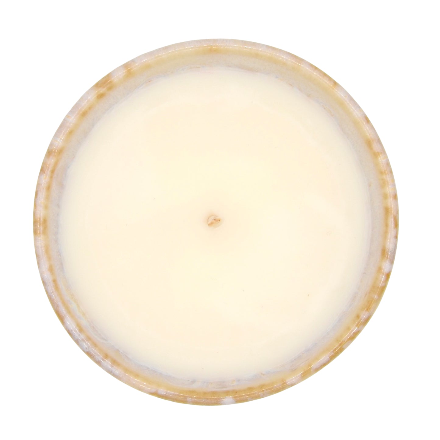 Bougie parfumée lys blanc de La Bougie Herbivore, couleur crème dans un contenant élégant