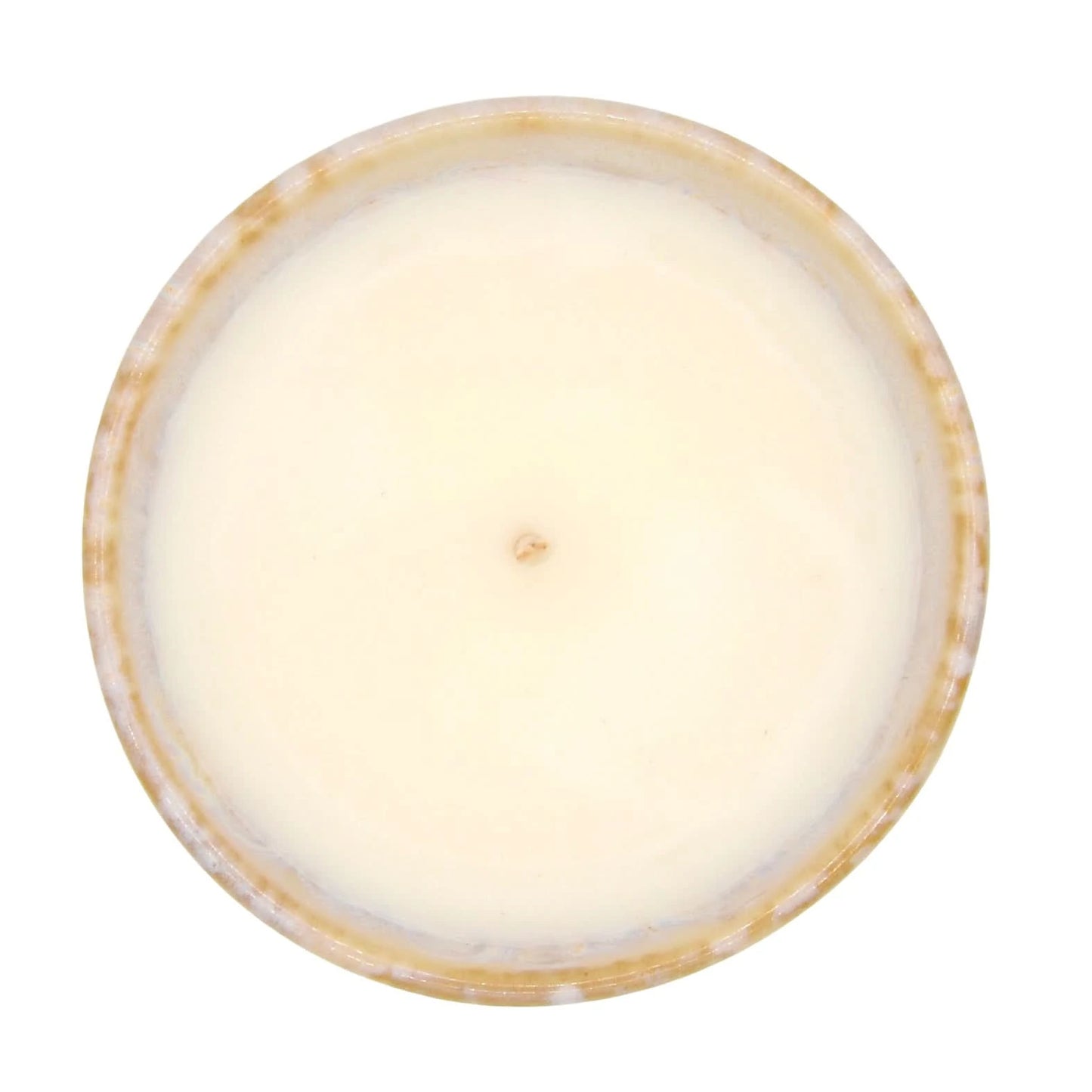 Bougie parfumée lys blanc de La Bougie Herbivore, couleur crème dans un contenant élégant