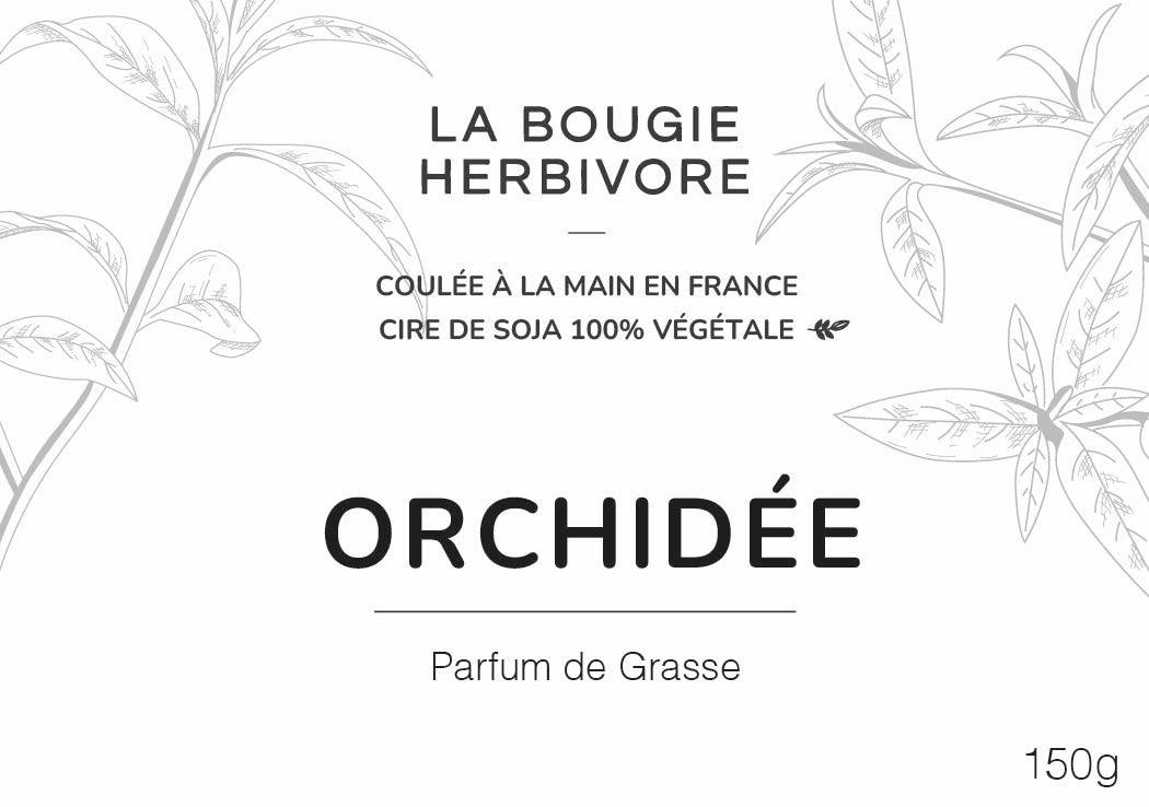 Orchidée - Bougie parfumée à la cire végétale de soja 150g La Bougie Herbivore Bougies