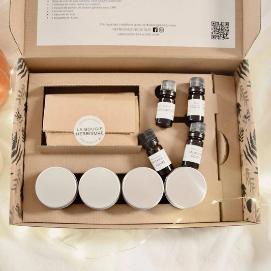 Pack d'implantation 8 BOX DIY Kit pour fabriquer ses bougies La Bougie Herbivore Bougies