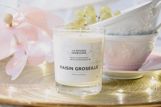 Raisin groseille - Bougie parfumée à la cire végétale de soja 150g La Bougie Herbivore Bougies