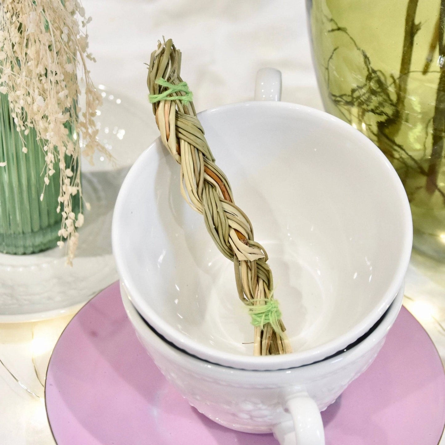 Foin d'Odeur Tressé - 10cm La Bougie Herbivore encens