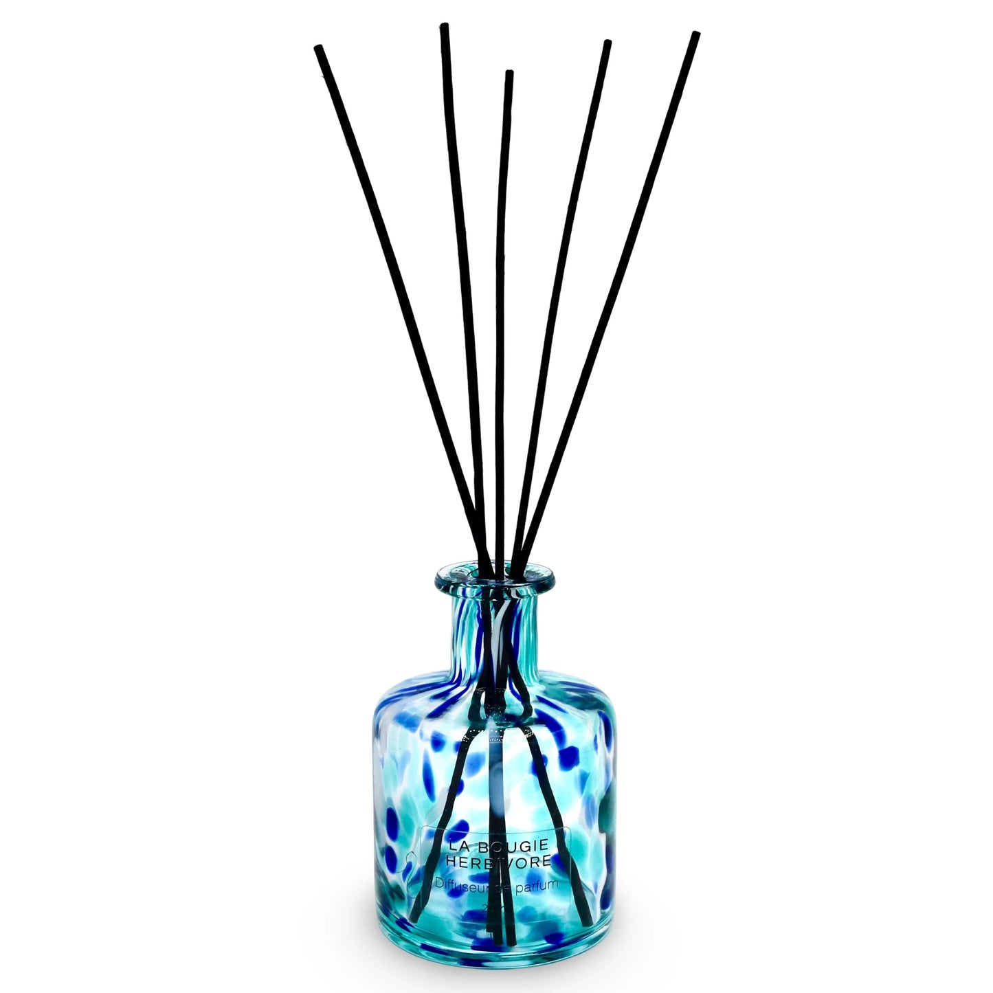Diffuseur à bâtonnets en Verre Santorin 200 ml + Recharge de Parfum La Bougie Herbivore