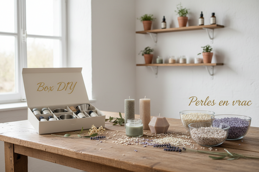 Comment fabriquer sa bougie maison ? Box DIY ou perles en vrac — quelle option choisir ?