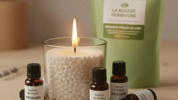 Bougie de Perles de Cire Écologiques et Bougie en poudre pour Créer une Ambiance Unique chez Vous