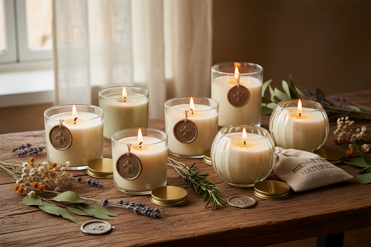 Bougies Naturelles Non Toxiques | 100% Végétale Made in France