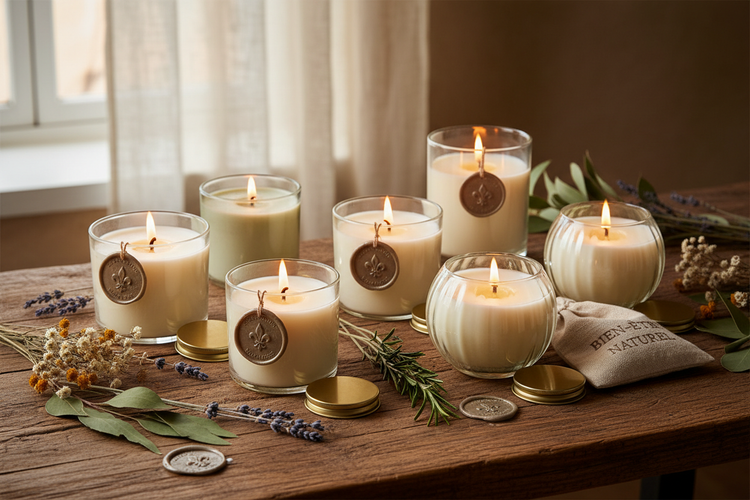 Bougies Naturelles Non Toxiques | 100% Végétale Made in France