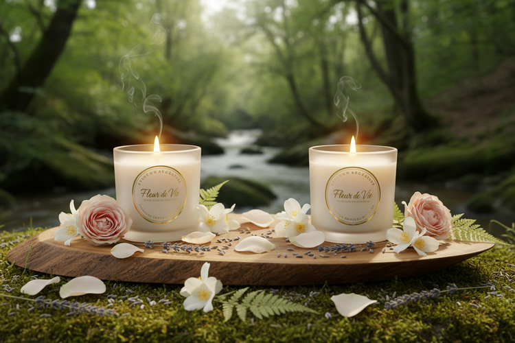 Bougies parfumées florales