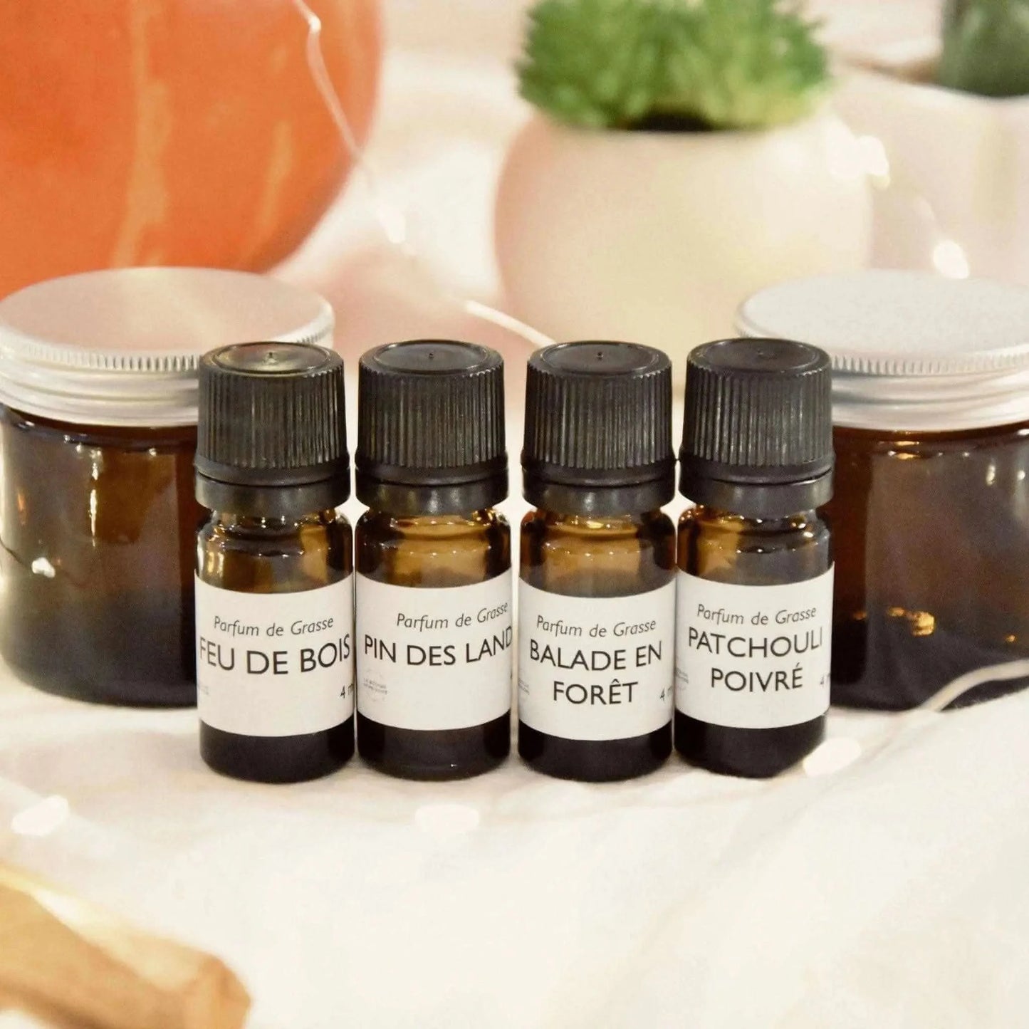 Kit bougies parfumées artisanales avec huiles essentielles pour créer des ambiances uniques