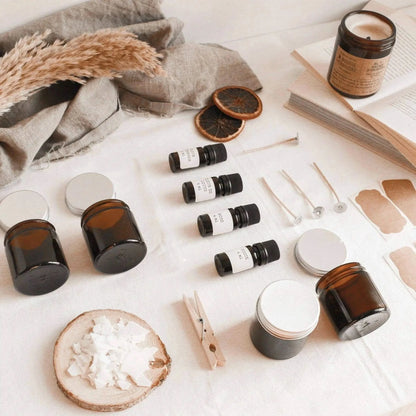 Kit bougies parfumées artisanales avec ingrédients pour créer des bougies parfumées et accessoires de fabrication