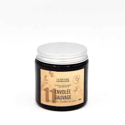 Bougie parfumée Lin Sauvage No.11 ENVOLEE SAUVAGE Fleur de Lin et Feuilles de Tabac 90g