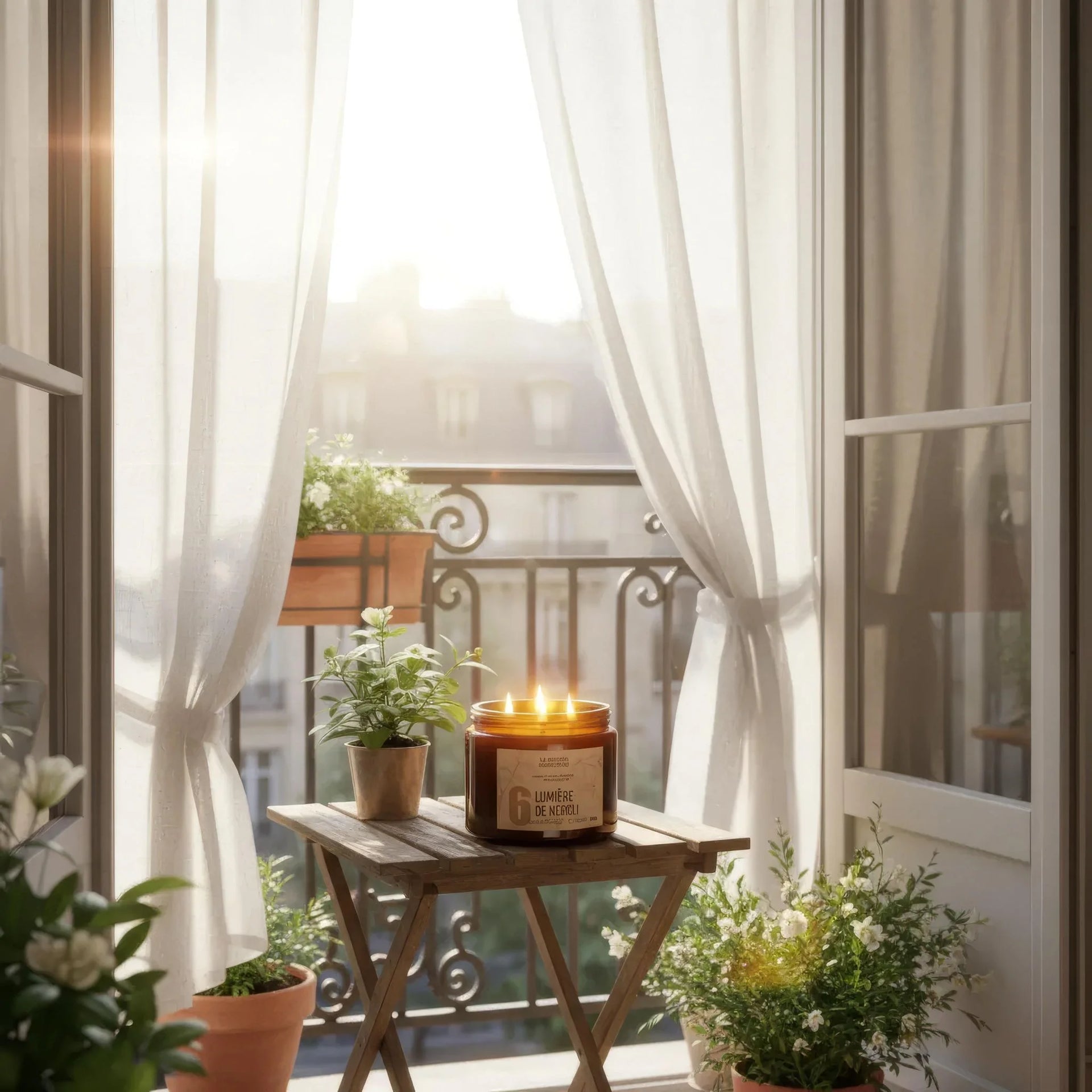 Bougie parfumée fleur d'Oranger Verveine No. 6 LUMIERE DE NEROLI - La Bougie Herbivore  BOUGIE_25H/90G-N06 19.99 EUR