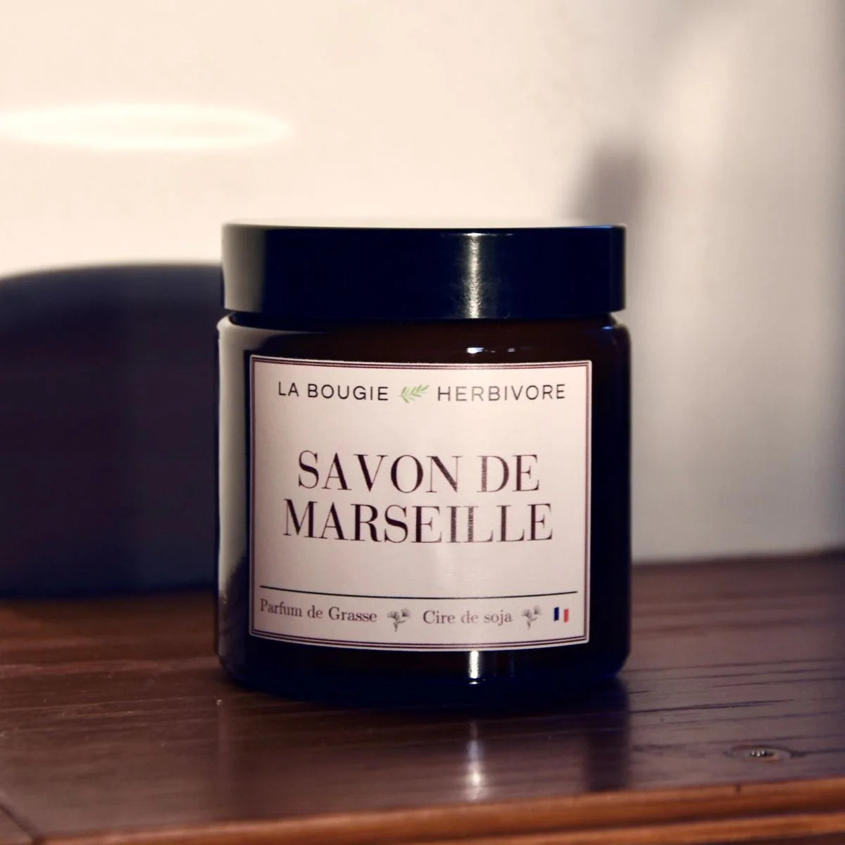 Bougie parfumée Savon de Marseille à la cire végétale de soja 90g La Bougie Herbivore Bougies