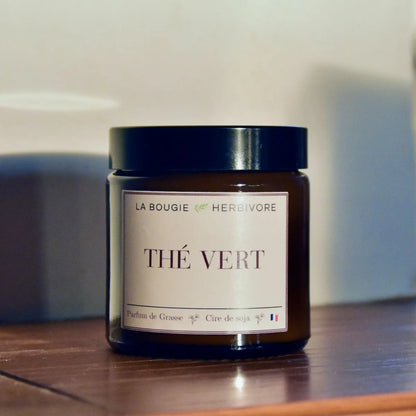 Bougie parfumée Thé vert à la cire végétale de soja 90g La Bougie Herbivore Bougies