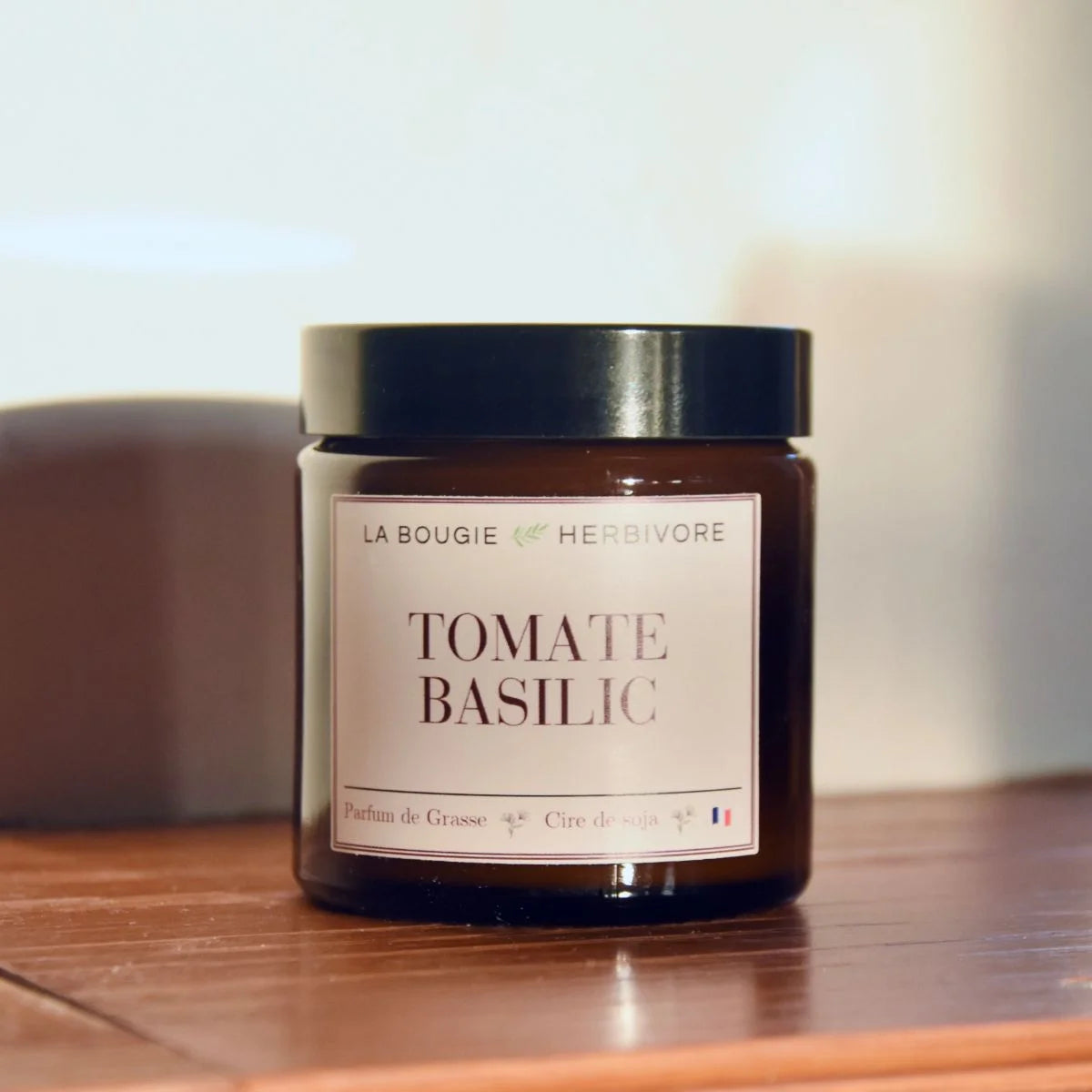 Bougie parfumée Tomate et basilic à la cire végétale de soja 90g La Bougie Herbivore Bougies