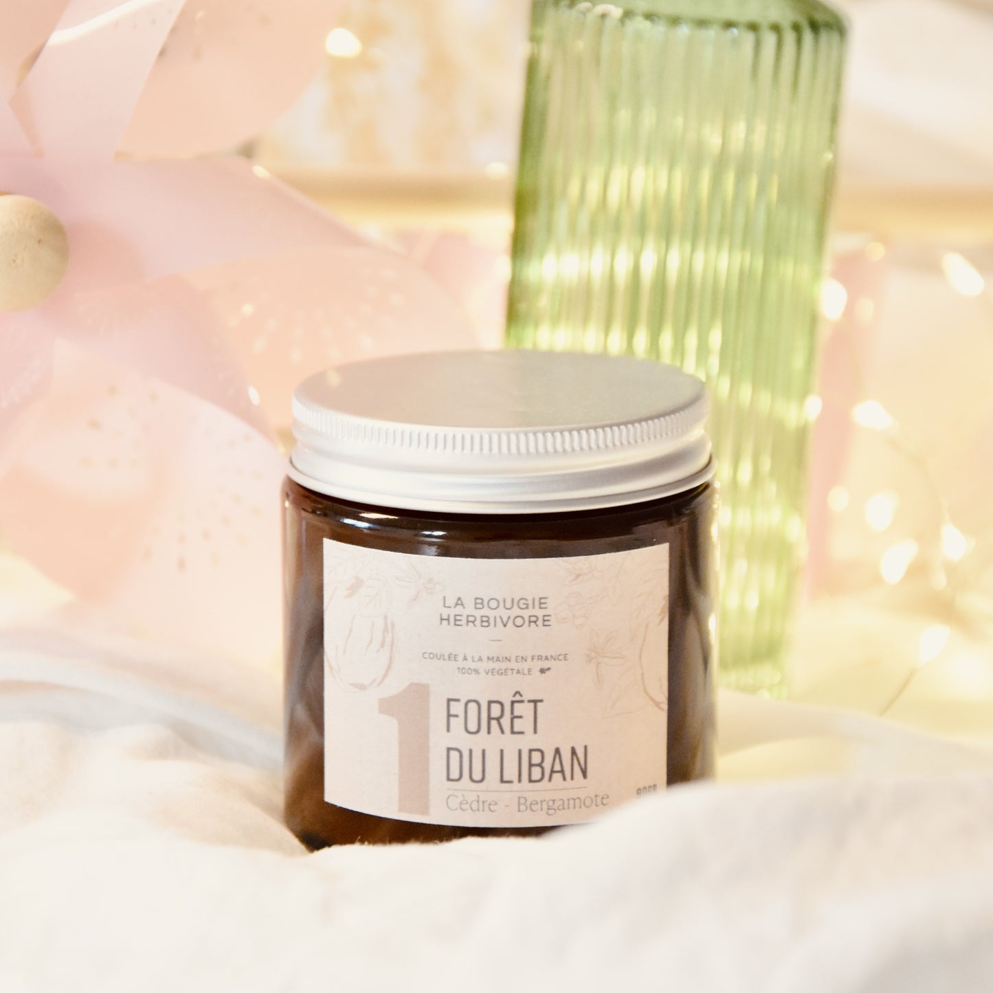 Bougie Parfumée Naturelle – Cèdre et Bergamote No.1 - Forêt du Liban