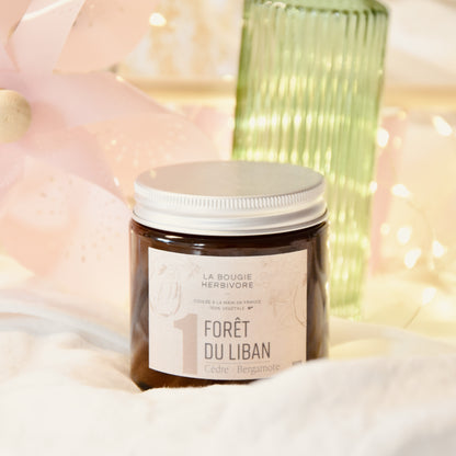 Bougie Parfumée Naturelle – Cèdre et Bergamote No.1 - Forêt du Liban
