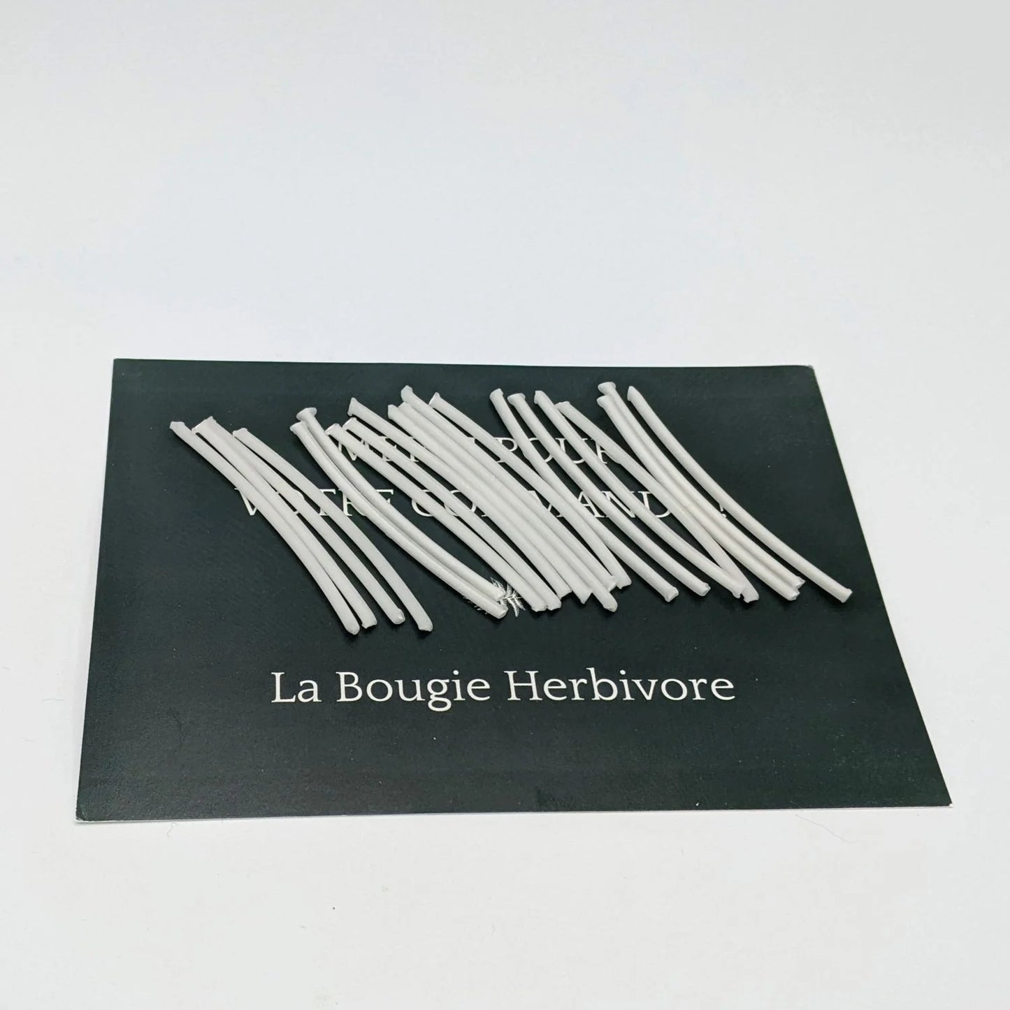 Bougie perlée à composer – 20 mèches en coton bio