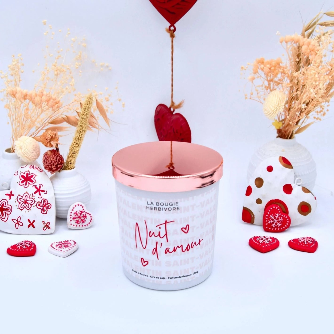 Bougie parfumée Saint-Valentin "Nuit d'Amour" 200ml La Bougie Herbivore Bougies