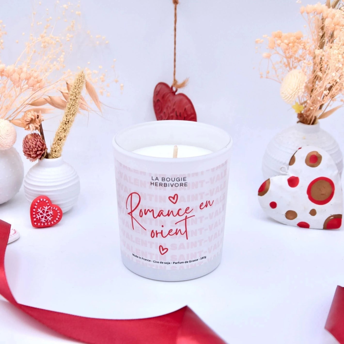 Bougie parfumée Saint-Valentin "Romance en Orient" 200ml La Bougie Herbivore Bougies