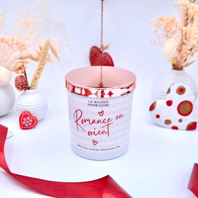 Bougie parfumée Saint-Valentin "Romance en Orient" 200ml La Bougie Herbivore Bougies