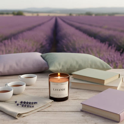 Bougie Estivale et Aromatique à la Lavande de Provence et Cire de Colza Bio