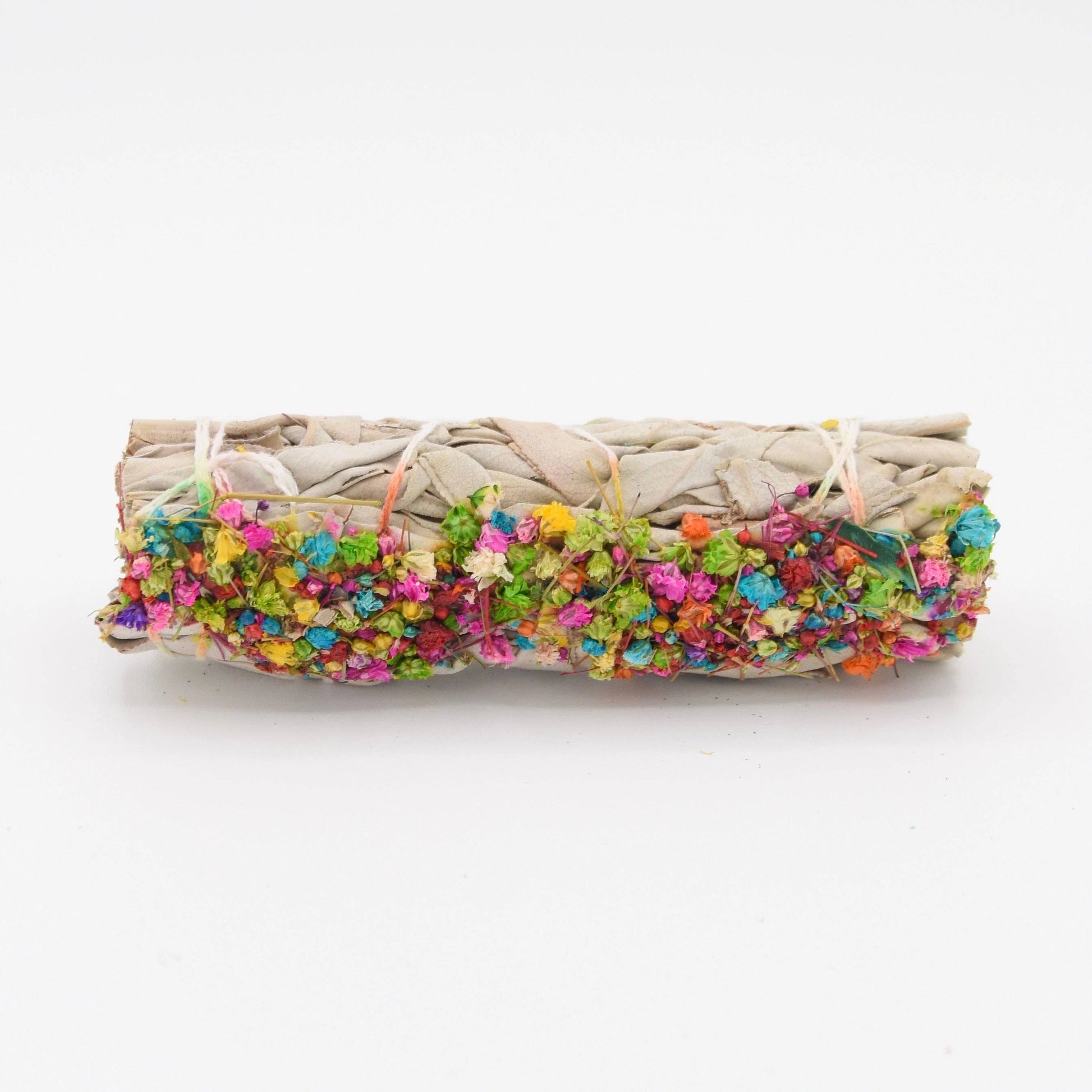 Sauge Blanche & Confetti de Fleurs - Fagot de 25-30g La Bougie Herbivore encens